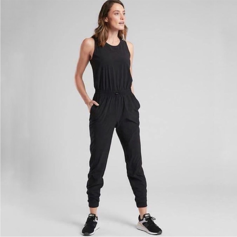 Athleta Hillside Black Jumpsuit